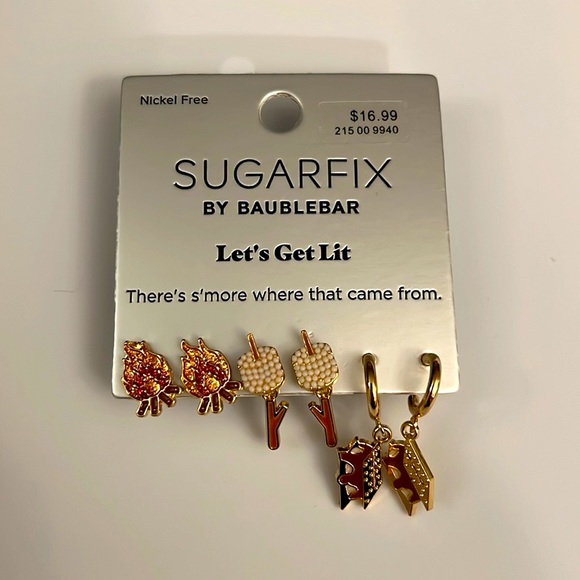 Sugarfix by BaubleBar “Let’s get Lit” Earring Set - Picture 2 of 6